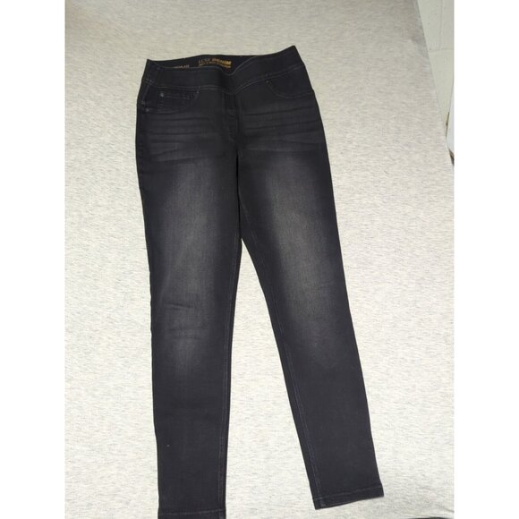 Nygard Luxe Denim Jegging 4 Way Stretch M 10-12 Black Pull Ons - Picture 1 of 7